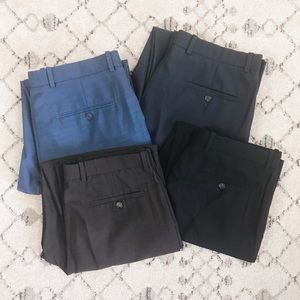 Perry Ellis Men’s Trouser Bundle 4 Pairs 32x32